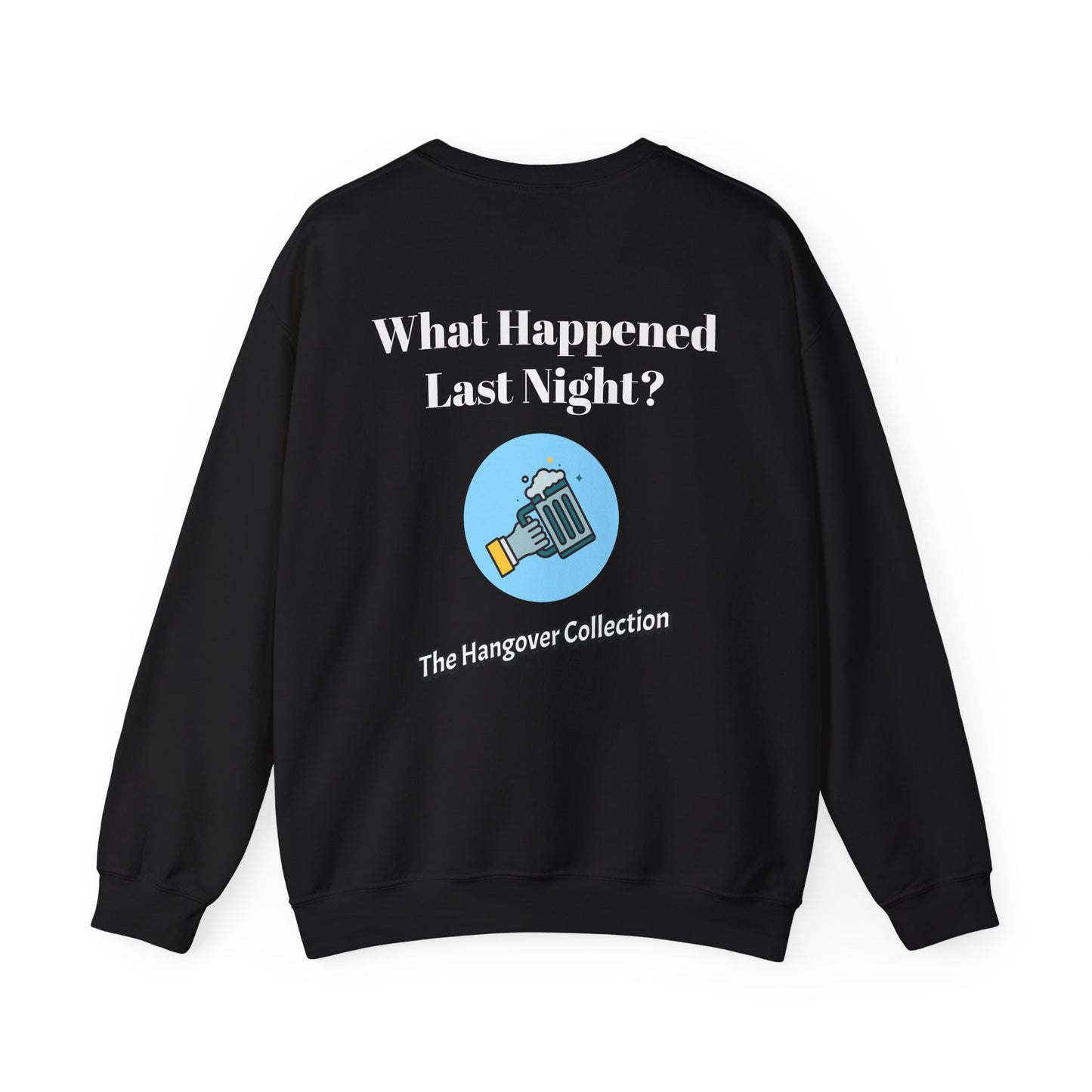 "What Happened Last Night?" Logo Crewneck Sweatshirt