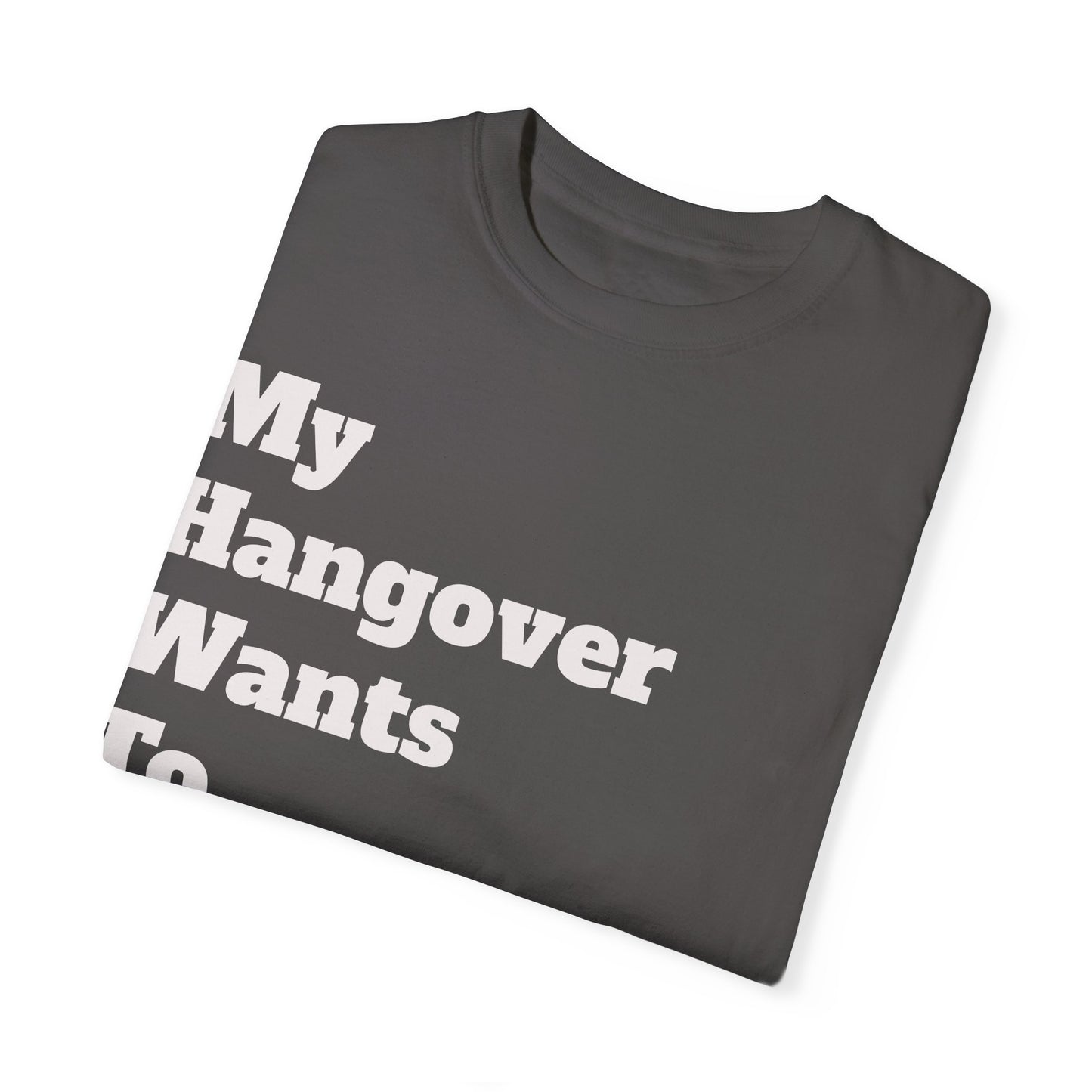 "My Hangover Wants to Hangout" T-shirt